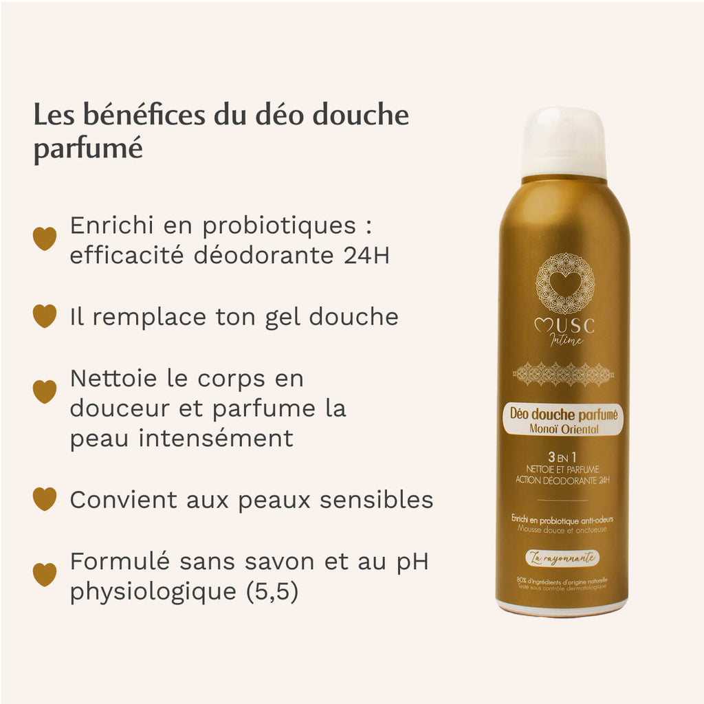 Déo douche parfumé Monoï Oriental - la Rayonnante