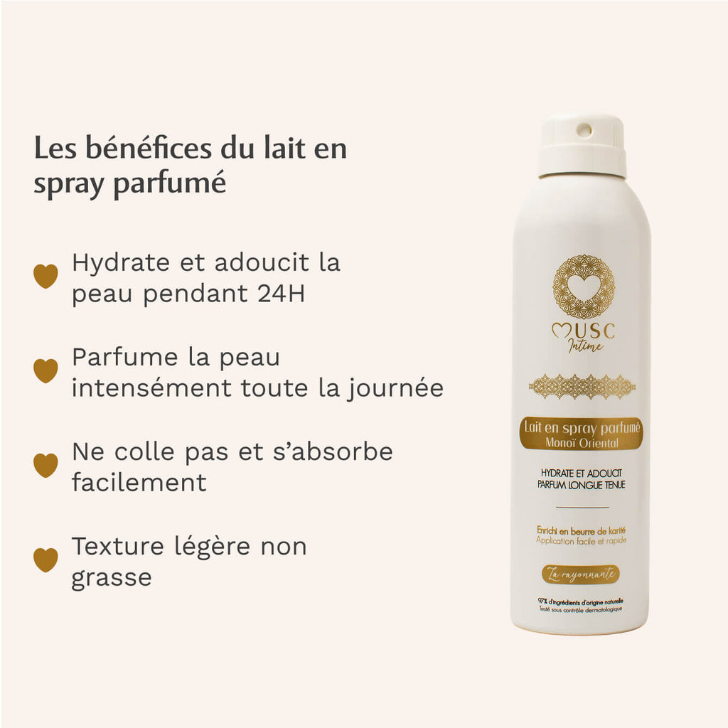 Lait en spray parfumé Monoï Oriental - la Rayonnante