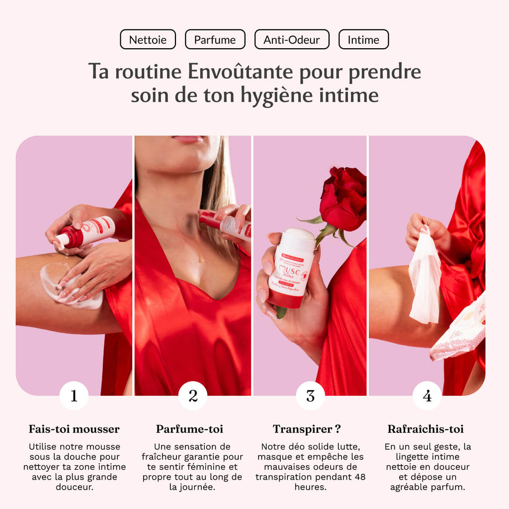 Mousse nettoyante Intime Rose Mystik - l'Envoûtante