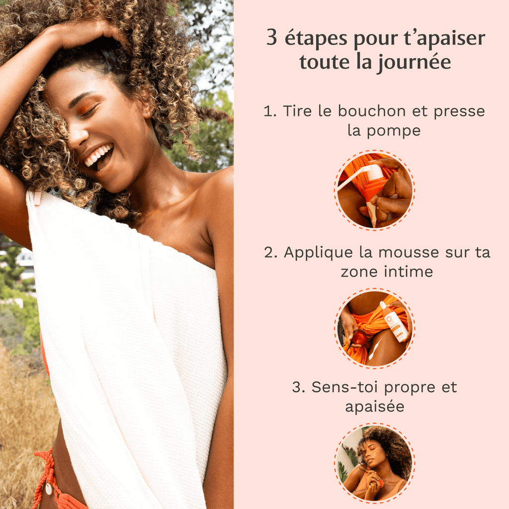Mousse nettoyante Intime Hot Peach - la Charmeuse